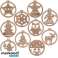 Wooden Christmas Balls 10 pcs OSI 00011416 image 2