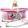 Multifunktionale Kinderbettwippe 2in1 Babymatte Sounds Vibrations Pink Bild 2