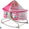 Multifunktionale Kinderbettwippe 2in1 Babymatte Sounds Vibrations Pink Bild 1