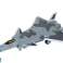 Friction Powered Aircraft Model Black Grey image 1