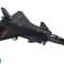 Friction Powered Aircraft Model Black Grey image 2