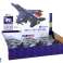 Friction Powered Aircraft Model Black Grey image 3