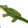 Plüschkrokodil mit Quietscher Maskottchen bunt 30cm Bild 1