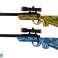 Kleine Karabinerpistolen Light Sound Moving Barrel Blau Gold Bild 2