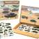 Set educatieve magnetische puzzels met een landoorlogthema foto 1