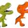 Figur Bitende Tyrannosaurus Dinosaur Bevegelig Hale Kjeve 2 Typer bilde 3