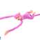 Plysjape med lyd, rosa, 60 cm bilde 3