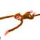 Plysjape med lyd, lysebrun, 80 cm bilde 3