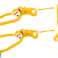 Gul ape plysj ape med barnemaskot 70 cm bilde 1