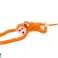 Pluche aap met babymascotte oranje 90 cm foto 2