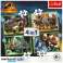 Puzzle 4in1 gefährliche Dinosaurier Jurassic World Bild 1
