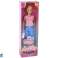 Anlily Baby Doll Langt Blondt Hår Veske Briller Rosa Bluse bilde 3