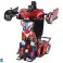 Avto  Robot Transformacija R/C 1:10 Rdeča Nadzor s Gestami fotografija 2