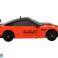 COCHE DEPORTIVO MANDO A DISTANCIA R/C 1:24 NARANJA LLANTAS INTERCAMBIABLES fotografía 3