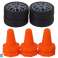 COCHE DEPORTIVO MANDO A DISTANCIA R/C 1:24 NARANJA LLANTAS INTERCAMBIABLES fotografía 5