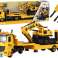Raupenbagger Klappbarer Abschleppwagen Light Sound DIY Gelb Bild 1