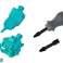 Bagger Kit DIY Blau Baufahrzeug Bohrgerät Greifer Bild 5