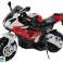 Baterijomis maitinamas dviratis BMW S1000RR raudonas nuotrauka 3