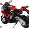 Baterijomis maitinamas dviratis BMW S1000RR raudonas nuotrauka 4