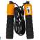 Schwarzes & orangefarbenes Springseil mit Zähler 280 cm verstellbare Fitness Bild 1