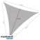Sonnensegel Dreieck 3x3x3m grau Gardlov 23147 Bild 2