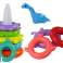 Pyramid Giraffe Jigsaw Puzzle 8 Circles Colorful 29cm x 14cm x 14cm image 2