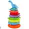Pyramid Giraffe Jigsaw Puzzle 8 Circles Colorful 29cm x 14cm x 14cm image 1