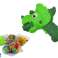 Koffert Salongbord DIY Puslespill Blokker Dinosaur Skrutrekker 249 stk. bilde 2