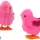 Jumping Chicken Toy Wind-Up Figurine Pink image 1