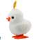 Huhn Weiße Henne mit Stern Weiß Aufziehspringen Bild 2