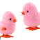 Hüpfendes Huhn Aufziehbares Plüschtier Dekoration Rosa Bild 1