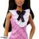 Barbie Fashionistas Puppe im rosa karierten Kleid Bild 2