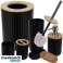 Ensemble d'accessoires de salle de bain noir Ruhhy24636 photo 1