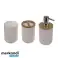 Ensemble d'accessoires de salle de bain blanc Ruhhy 24635 photo 5