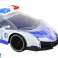 Coche deportivo de policía RC escala 1:16 luces fotografía 2