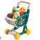 Shopping Trolley for Children Fruit and Vegetable Set Green image 1