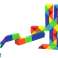 Colorful Educational Snake Puzzle Game, 72 pcs image 2