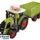 Personas felices tractor claas con remolque fotografía 4