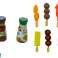 Set Party Grill Eten Dranken Groenten 40 stuks foto 3