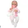 Muñeca Bebé Con Chupete Body Unicornio Manta Rosa Accesorios 35 cm fotografía 1