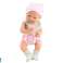 Pop Baby in Wit-Roze Outfit Muts Fopspeen Slab Decke foto 2