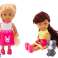 Mini Doll Long Hair Colorful Dress Puppy image 2