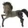 Figurka Konia Brązowy Szary Koń Stojący Stajnia Farma Cute Horse zdjęcie 2
