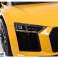 Audi R8 Spyder Auto a batteria verniciata gialla foto 3