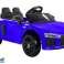 Audi R8 Spyder, auto a batteria dipinta di blu foto 1