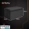 Black velour pouffe 60x30x30 cm Ruhhy 25995 image 2