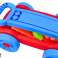 Block Set in Cart on Wheels Blue-Red image 2