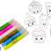 Creative Set Stained Glass Hanging DIY Cupcake Pizza Pineapple image 1