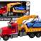 Tow Truck with Crane on Trailer image 1