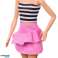 Barbie Fashionistas Puppe mit weiß-schwarz gestreiftem Oberteil Bild 2
